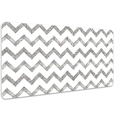 Tapis de bureau Zigzags d'argent