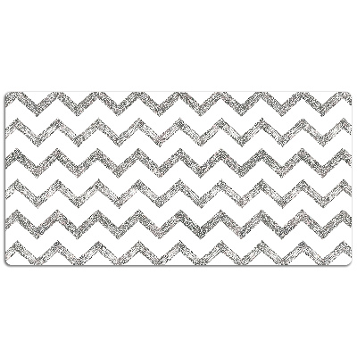 Tapis de bureau Zigzags d'argent