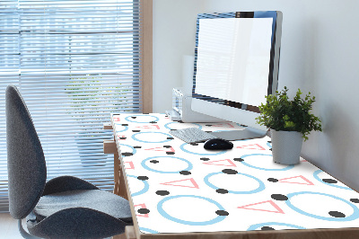 Tapis de bureau Roues et triangles