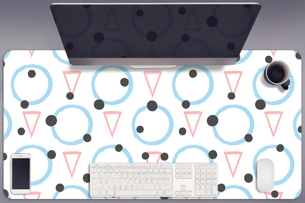 Tapis de bureau Roues et triangles
