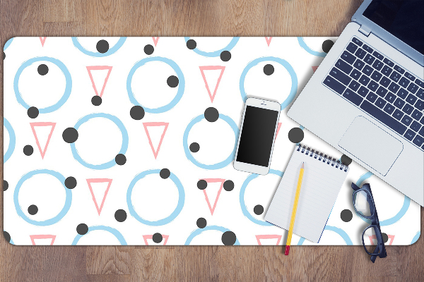 Tapis de bureau Roues et triangles