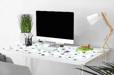 Tapis de bureau Roues et triangles