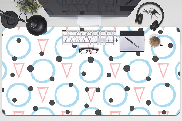 Tapis de bureau Roues et triangles