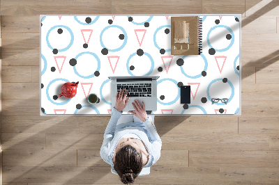 Tapis de bureau Roues et triangles