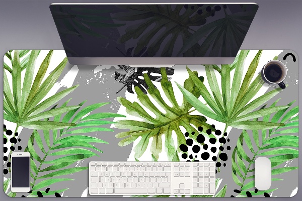 Protège bureau Feuilles tropicales