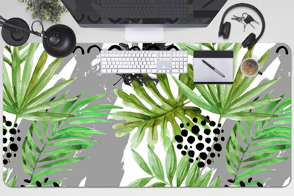 Protège bureau Feuilles tropicales