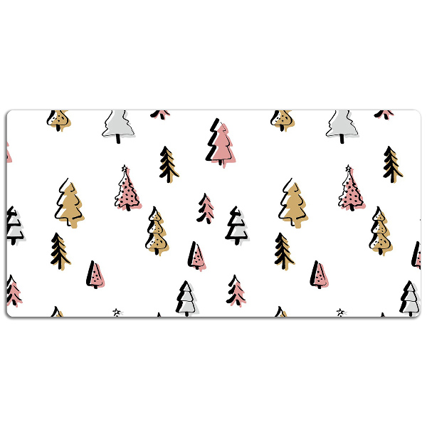 Protège bureau Treillis de Noël pastel