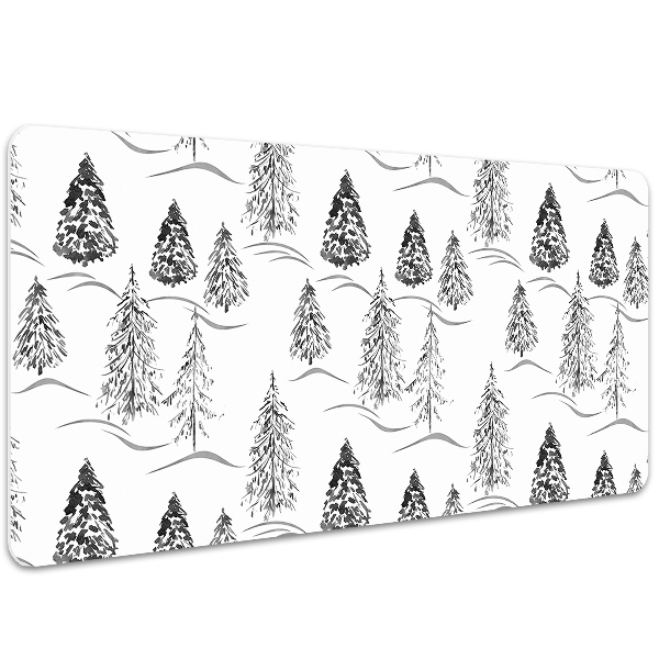 Sous-main bureau Arbre de Noël d'hiver