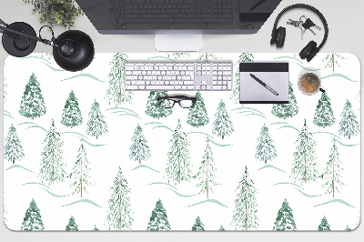 Sous-main bureau Arbre de Noël d'hiver