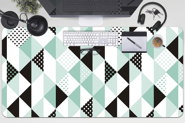 Sous-main bureau Modèle sans couture avec triangles