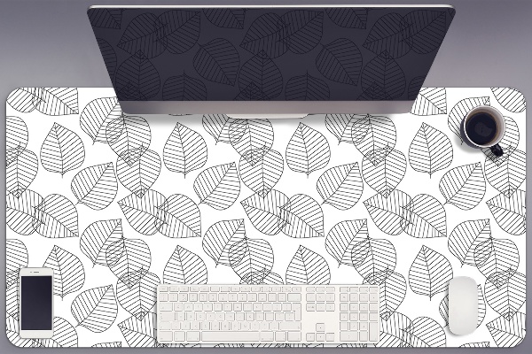 Sous main de bureau Modèle de feuilles