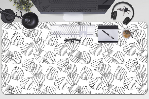Sous main de bureau Modèle de feuilles