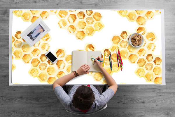 Sous main de bureau Nid d'abeilles