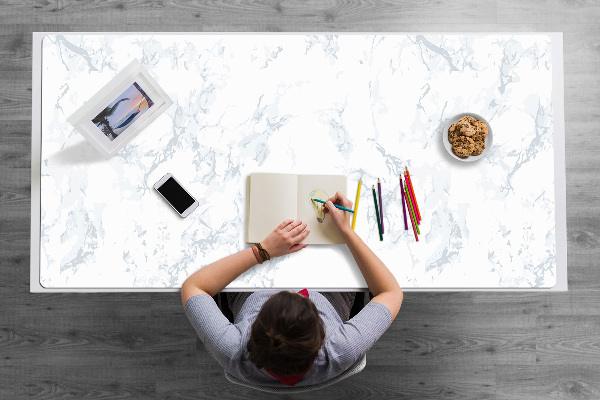 Sous-main bureau Art de marbre