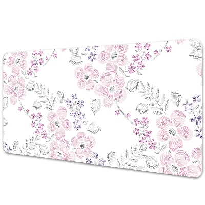 Sous main de bureau Motif floral