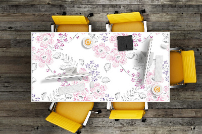 Sous main de bureau Motif floral