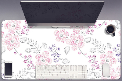 Sous main de bureau Motif floral