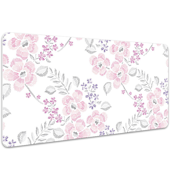 Sous main de bureau Motif floral