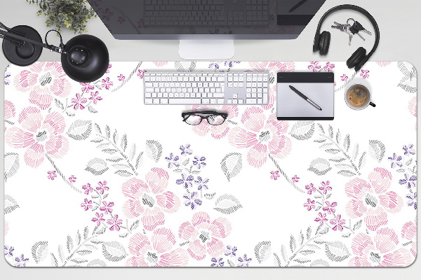 Sous main de bureau Motif floral