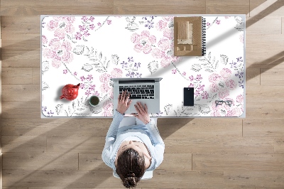 Sous main de bureau Motif floral