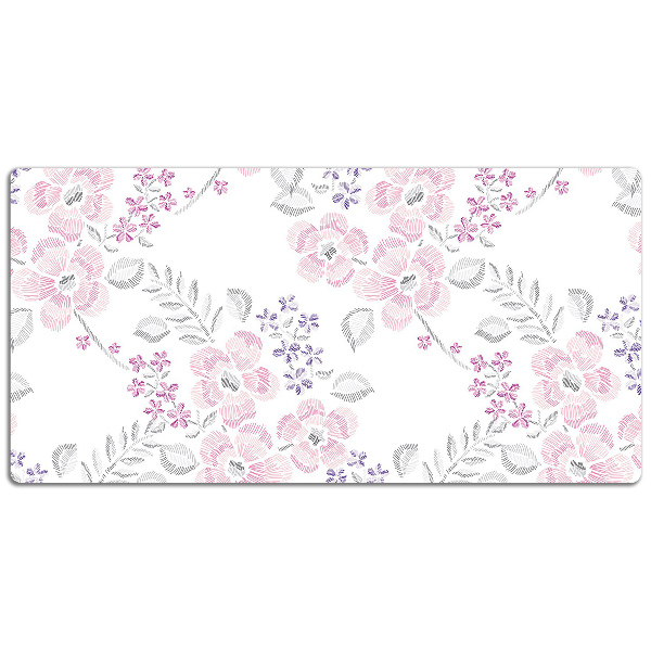 Sous main de bureau Motif floral