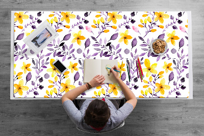 Sous-main bureau Fleurs abstraites