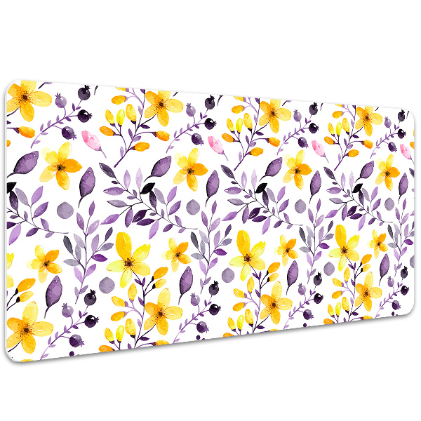 Sous-main bureau Fleurs abstraites