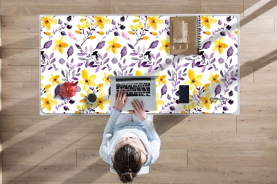 Sous-main bureau Fleurs abstraites