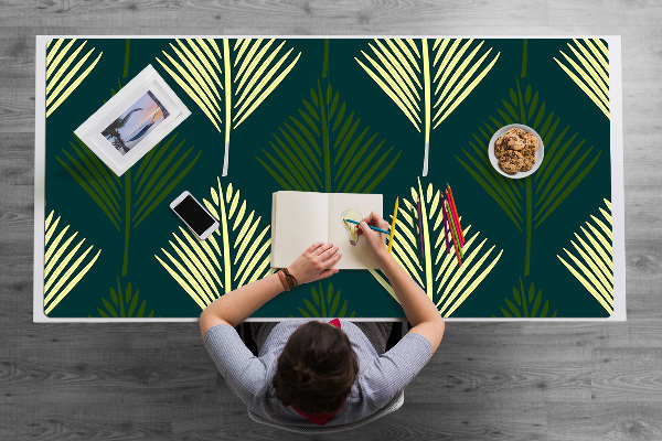 Tapis de bureau feuille de palmier