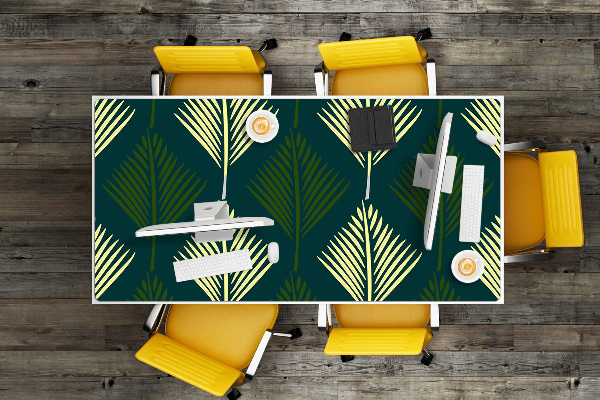 Tapis de bureau feuille de palmier