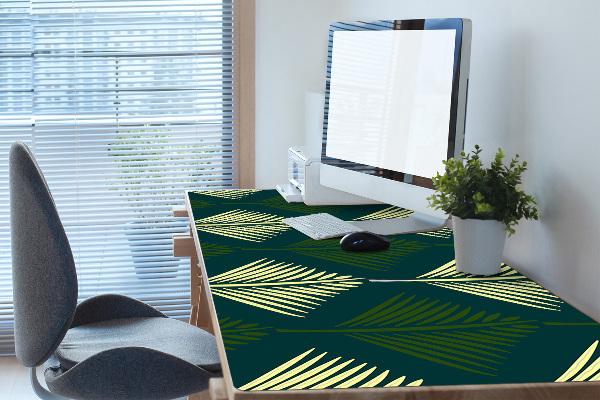 Tapis de bureau feuille de palmier