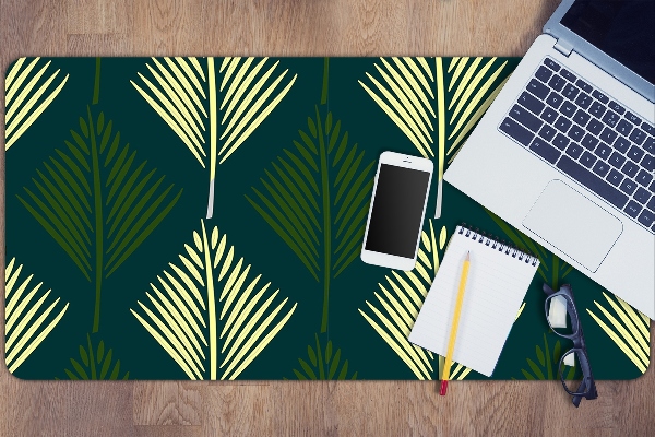 Tapis de bureau feuille de palmier