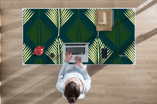 Tapis de bureau feuille de palmier