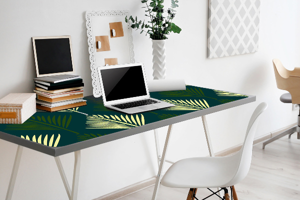 Tapis de bureau feuille de palmier