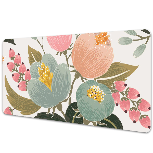 Tapis de bureau Fleurs peintes