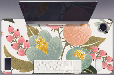 Tapis de bureau Fleurs peintes