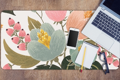 Tapis de bureau Fleurs peintes