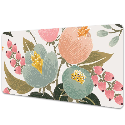 Tapis de bureau Fleurs peintes