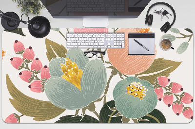 Tapis de bureau Fleurs peintes