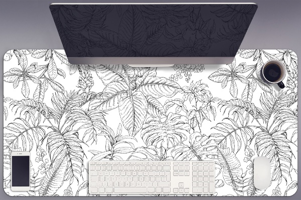 Sous-main bureau Croquis tropical