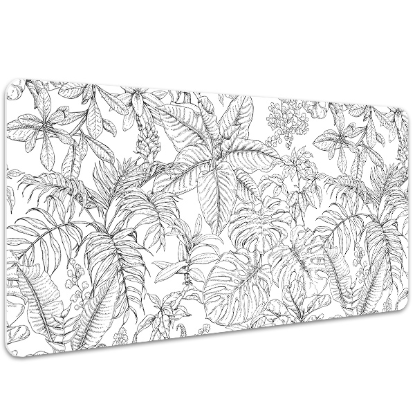 Sous-main bureau Croquis tropical