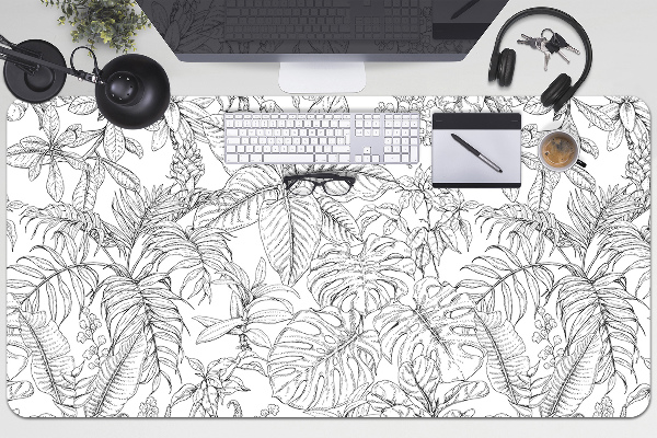 Sous-main bureau Croquis tropical
