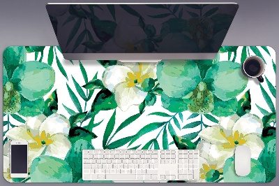 Sous-main bureau Fleurs pastel