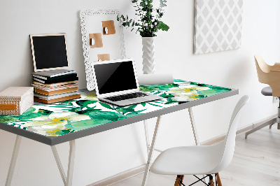 Sous-main bureau Fleurs pastel