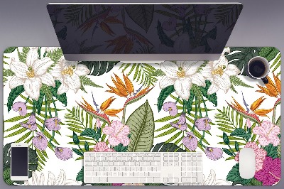 Protège bureau Fleurs exotiques