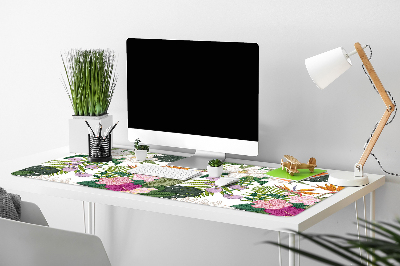 Protège bureau Fleurs exotiques