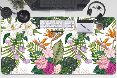 Protège bureau Fleurs exotiques