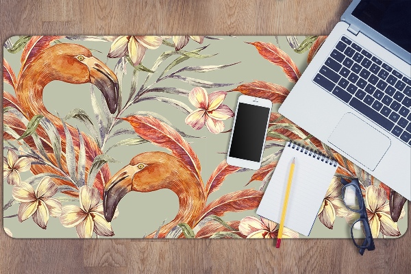 Sous-main bureau Flamants