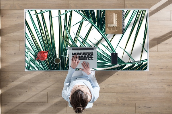 Tapis de bureau feuille de palmier