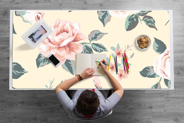 Tapis de bureau Roses vintage